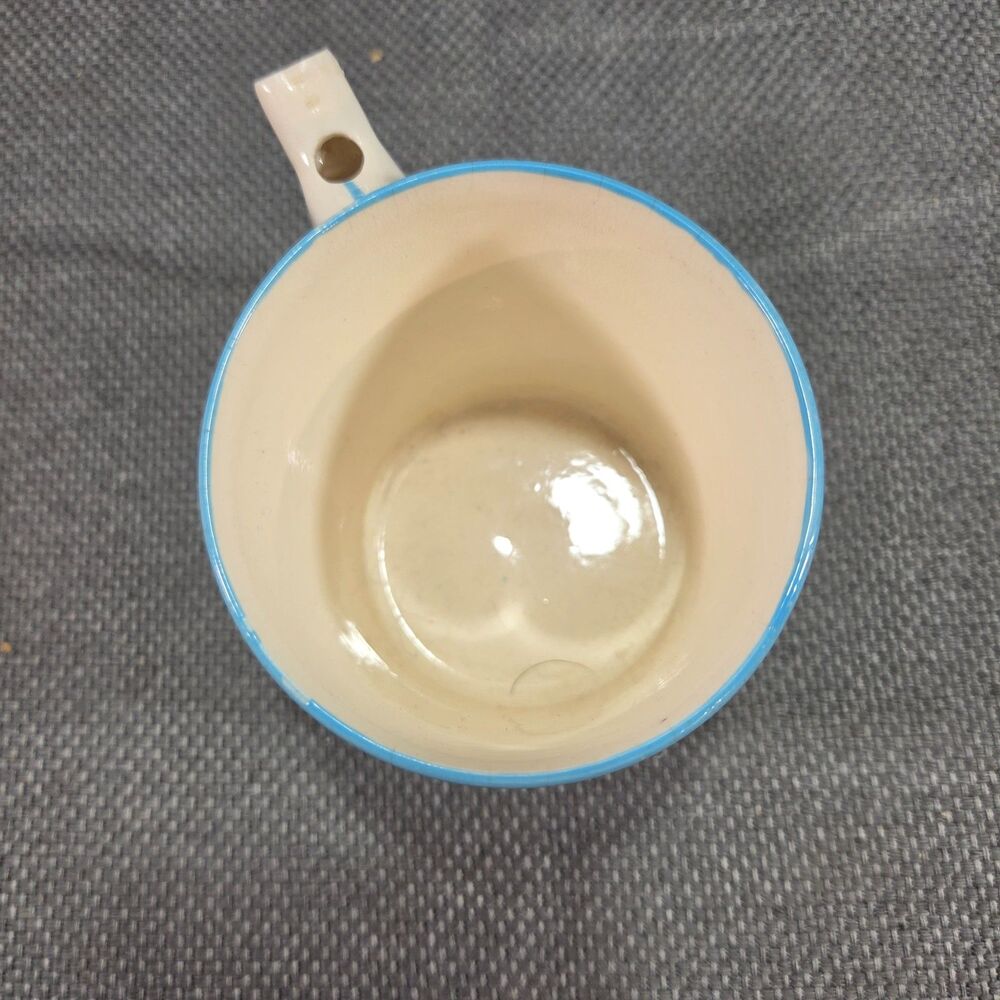 VTG Whistle Handle Milk Mug For Champs Ceramic Kids Cup Whistle Japan 50s 60s - Picture 4 of 6